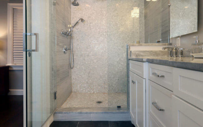 Wellesley Master Bathroom with Sliding Door 2